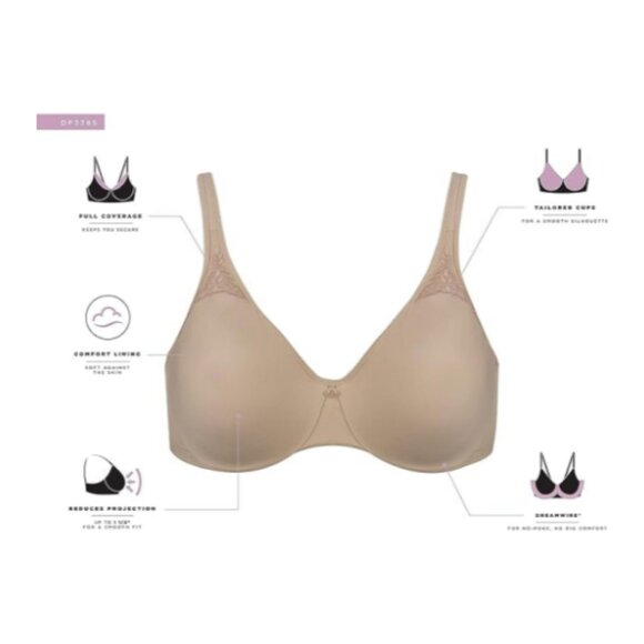 **Bali** Minimizer Bra, Passion for Comfort Full-Coverage Underwire Bra - Picture 3 of 8